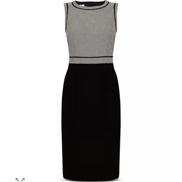 HOBBS LONDON Sienna Houndstooth Sheath Dress Size US 6 - Picture 1 of 10